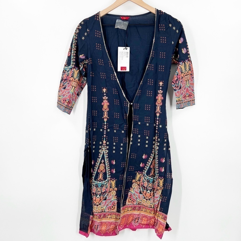 W For Woman India Kurtis Dress Cover Jacket Layer